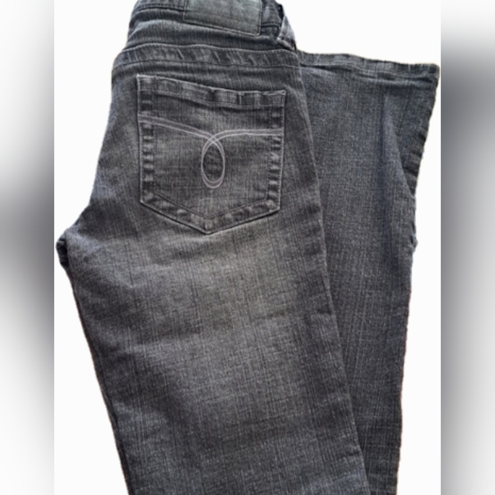 ROXY Black Stonewash Denim Jeans Back Pocket Design Cotton Size 3 Juniors